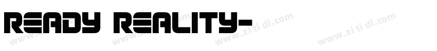 ready reality字体转换